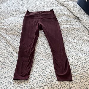 Lululemon align Maroon Leggings. Size 6.